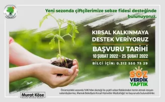 Mamak Belediyesi’nden kırsal kalkınmaya destek
