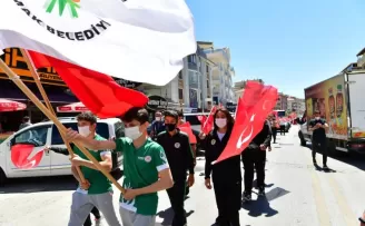 Mamak Belediyesi sporcuları 19 Mayıs için yürüdü
