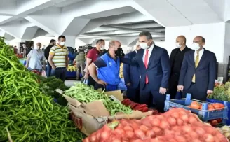 Mamak Pazarı’nda alınan önlemler denetlendi
