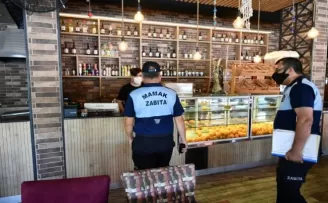 Mamak’ta iş yerlerine yönelik korona virüs denetimi
