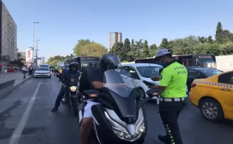 Mecidiyeköy’de motosiklet denetimi
