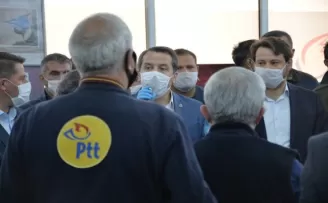 Memur-Sen Genel Başkanı Yalçın’dan PTT çalışanlarına ziyaret
