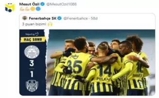Mesut Özil’den galibiyet paylaşımı
