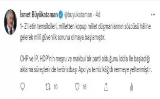 MHP Genel Sekreteri Büyükataman: “Zilletin temsilcileri aklını başına almalıdır”
