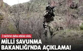 Milli Savunma Bakanlığı'ndan açıklama!