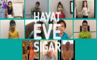 Minik öğrencilerinden korona virüs mesajı
