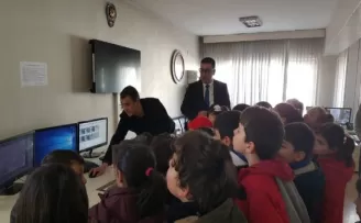 Miniklerden Kızılcıhamam Emniyetine ziyaret
