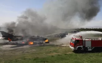 MSB’den Malatya’da ’uçak yangını’ tatbikatı