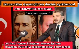 Mumcu'dan Ayvazoğlu'na destek açıklaması! 