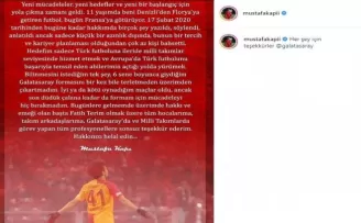 Mustafa Kapı’dan Galatasaray’a veda

