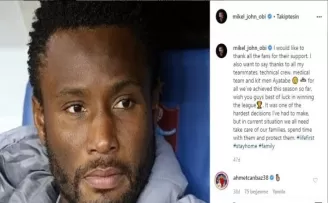 Obi Mikel’den ayrılık açıklaması
