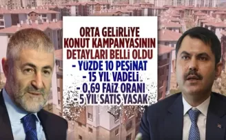 Orta gelirliye konut kampanyasında faizler belli oldu!