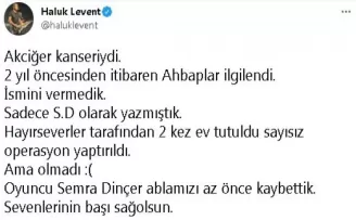 Oyuncu Semra Dinçer hayatını kaybetti
