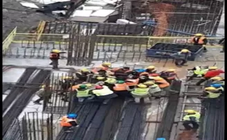 Ataşehir’de inşaat işçileri arasındaki meydan dayağı kamerada