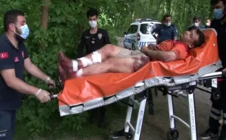 (ÖZEL) Bıçaklanan şahıs ormanlık alanda bulundu
