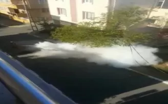  Elektrik kabloları bomba gibi patladı