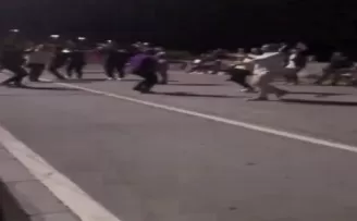 (Özel) Kadıköy’de önce oyun havası oynadılar, sonra tekme tokat kavga ettiler
