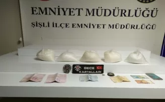 Nişantaşı’nda takside 1.5 milyon TL değerinde uyuşturucu yakalandı