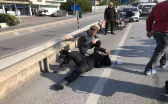 Pendik D-100 Karayolunda korkutan kaza