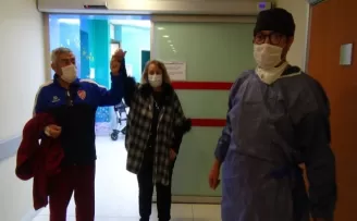  Silivri’de yaşlı çift korona virüsü yendi