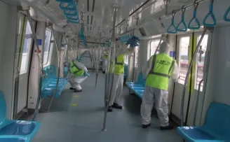 (ÖZEL) Yüksek Hızlı Trenler ve Marmaray vagonları her gün dezenfekte ediliyor

