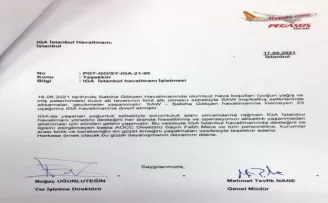 Pegasus’tan İGA’ya teşekkür mektubu
