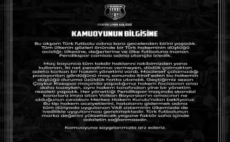 Pendikspor’dan hakem tepkisi
