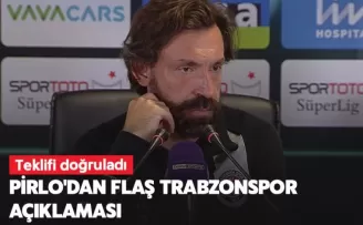 Pirlo’dan Trabzonspor hakkında flaş açıklama!