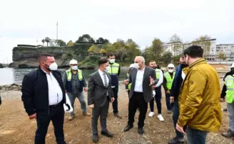 Proje çalışmalarını yerinde inceledi
