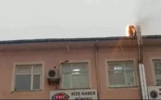 Rize’de baca yangını paniğe neden oldu
