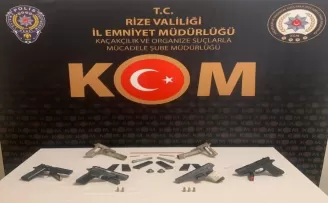 Rize’de silah kaçakçısı 4 kişi gözaltına alındı
