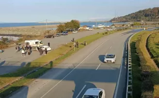 Rize’de takla atan aracın sürücüsü yaralandı
