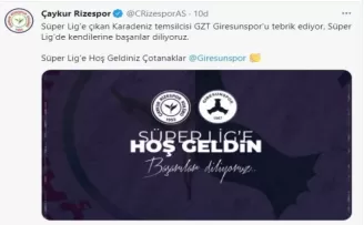 Rizespor’dan Giresunspor ve Adana Demirspor mesajı
