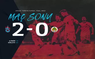 Trabzonspor, Aytemiz Alanyaspor’u 2-0 mağlup ederek Ziraat Türkiye Kupası’nın sahibi oldu.