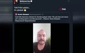 İzmir depremi için felaketi kendileri istedi diyenler yakalandı!