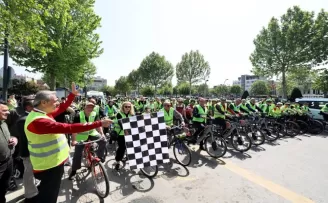 Sakarya’da pedallar farkındalık için çevrildi