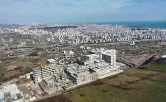 Samsun Şehir Hastanesi’nin kaba inşaatı bitmek üzere
