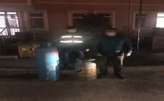 Sanayi tüpü hırsızları yakalandı
