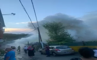 Sarıyer’de çıkan yangında gecekondu kül oldu
