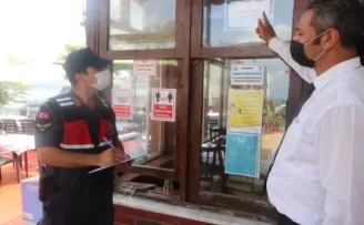 Sarıyer’de jandarmadan korona virüs denetimi
