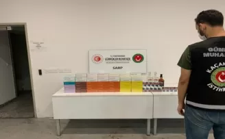 Sarp Sınır Kapısında kaçak içki ve sigara ele geçirildi