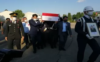 Selde şehit olan Uzman Çavuş Onur Kıran için tören düzenlendi
