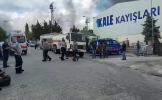 Silivri’de fabrika yangını
