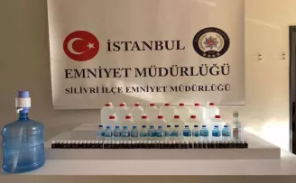 Silivri’de sahte alkol baskını: 1 gözaltı
