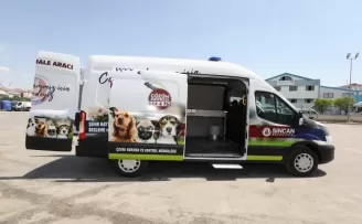 Sincan Belediyesi tarafından sokak hayvanları için tam donanımlı ambulans
