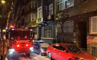 Şişli’de korkutan yangın
