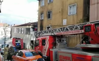 Şişli’de yangın paniği
