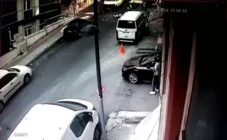 Şişli’de yaşanan patlama kamerada
