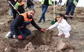 Sivas’ta Muhsin Yazıcıoğlu Vefa Ormanı’na 58 bin fidan