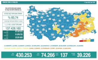 Son 24 saatte korona virüsten 137 kişi hayatını kaybetti